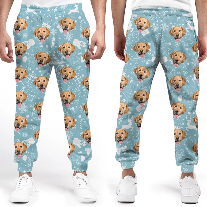 Custom Photo My Little Dog - Dog & Cat Personalized Custom Unisex Sweatpants - Christmas Gift For Pet Owners, Pet Lovers - Image 3